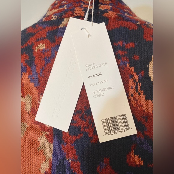 XS Adyson Parker Knit Jacquard Cardigan NWT - Picture 6 of 11